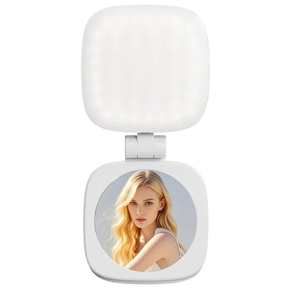 Magnetic Phone Selfie Light Mobile Phone Fill Light Pocket Light Folding LED Phone Fill Light for Video Recording Conference