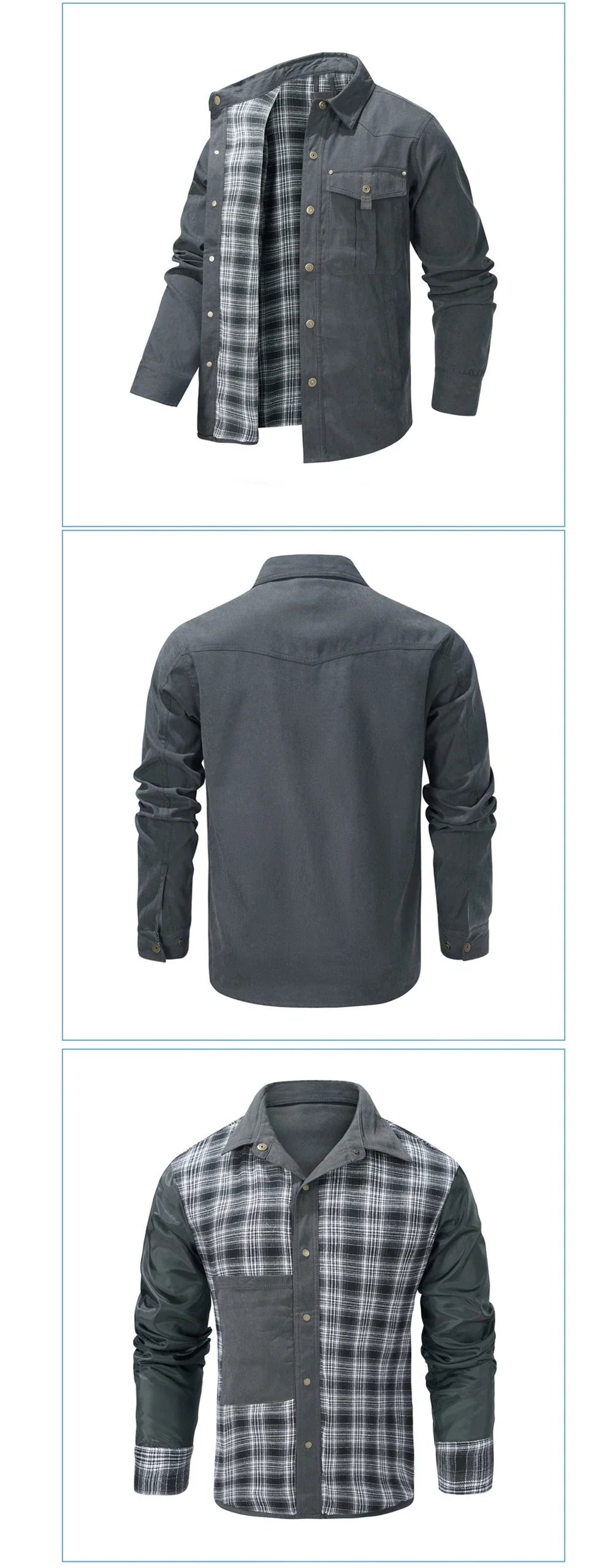 Veste chemise à carreaux en flanelle pour homme printemps automne, décontractée, style rétro, en coton, chaude, coupe-vent tactique pour homme