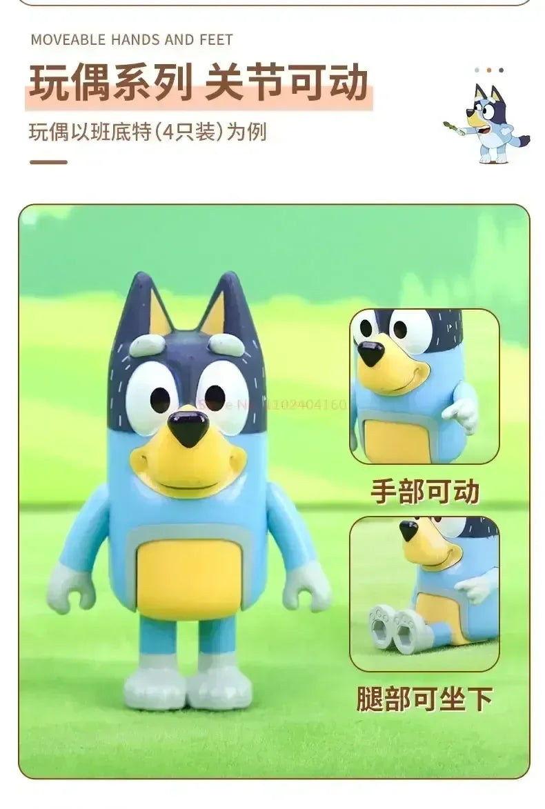 Muse Moose Bluey Famille Jouet Bluey Et Amis Bingo Bandit Poupée Ornements De Poupée Cadeau D'anniversaire Pour Enfants Jouet Maison De Jeu Ornements