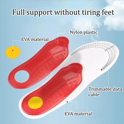 Semelle intérieure orthopédique Support de voûte plantaire semelles orthopédiques pour pieds plats pour soulager la pression du mouvement de l'air coussin d'amortissement semelle intérieure rembourrée