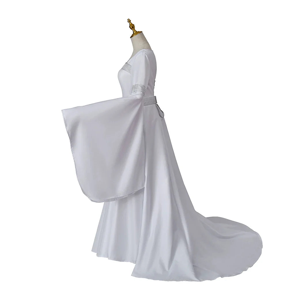 Galadriel Cosplay Costume Dress Elf Queen Outfits Halloween Carnival Suit Party Clothes For Women Role Play Ball Gown