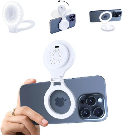 Lampe LED magnétique de poche pour Selfie, pour IPhone, IPad, téléphone portable, ordinateur portable, remplissage Flash, vidéo, Photo, lampe de photographie