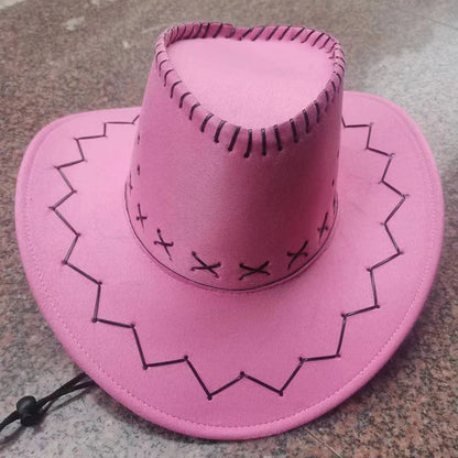 Men's and Women's Suede Cowboy Hat, Fashionable Unisex Cap