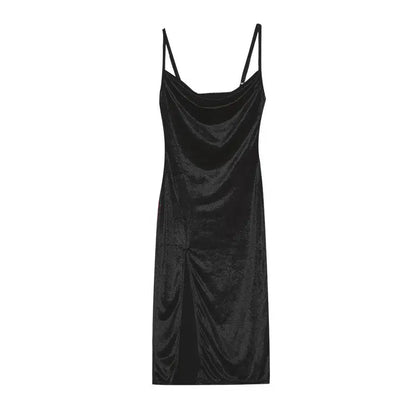 Faionable Sexy Summer Silk Chiffon One-oulder Split Dr Ele Midi Silhouette Svel Midi Dr for Women