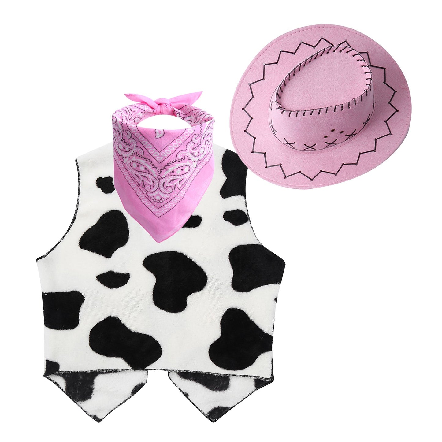 Costume de Cowboy Occidental pour Enfant, Déguisement de Cowgirl, Jeu, Interface West, ixd'Halloween, Cosplay, Ensembles de 4 Pièces, Performance sur Scène Trempée