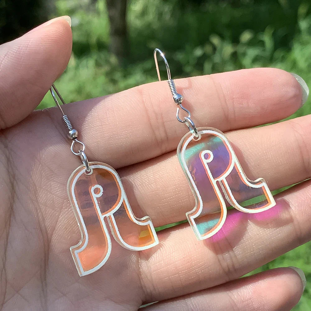 Boucles d'oreilles en acrylique faites à la main pour femmes et filles, chapeau de cow-girl occidental, bijoux de campagne à paillettes, cadeaux sympas