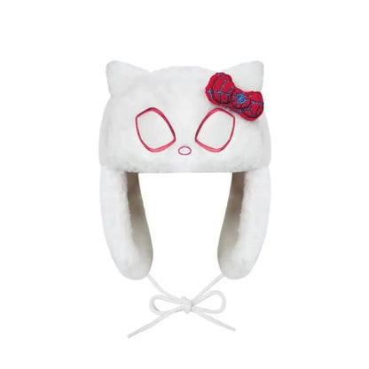 New Winter New Kuromi Spider Man Stitch Violent Bear Cartoon Hat Popular Man Women Cute Warm Ears Protection Hat New Year Gifts