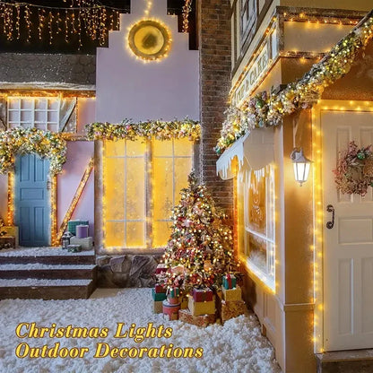 LED lumières de noël 5/10/20M 220V étanche fée lumières extérieur jardin arbre maison Halloween fête vacances décoration éclairage