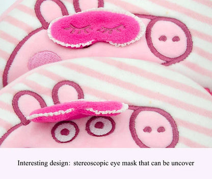 Peppa Pig Crossbody Bag Stereoscopic Doll Backpack Anime Knapsack Plush Coin Purse Toys George Round Pocketbook Children's Gifts