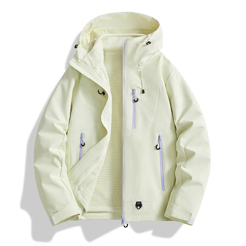 Veste d'extérieur trois en un deux pièces, coupe-vent, imperméable, combinaison de randonnée pour Couple, costume d'extérieur pour hommes et femmes