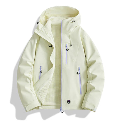 Veste d'extérieur trois en un deux pièces, coupe-vent, imperméable, combinaison de randonnée pour Couple, costume d'extérieur pour hommes et femmes