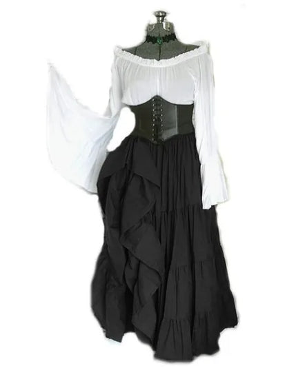 Masquerade Victorian Gothic Queen Evening Dress Medieval Renaissance Elf Princess Lolita Party Women Dance Retro Cosplay Costume