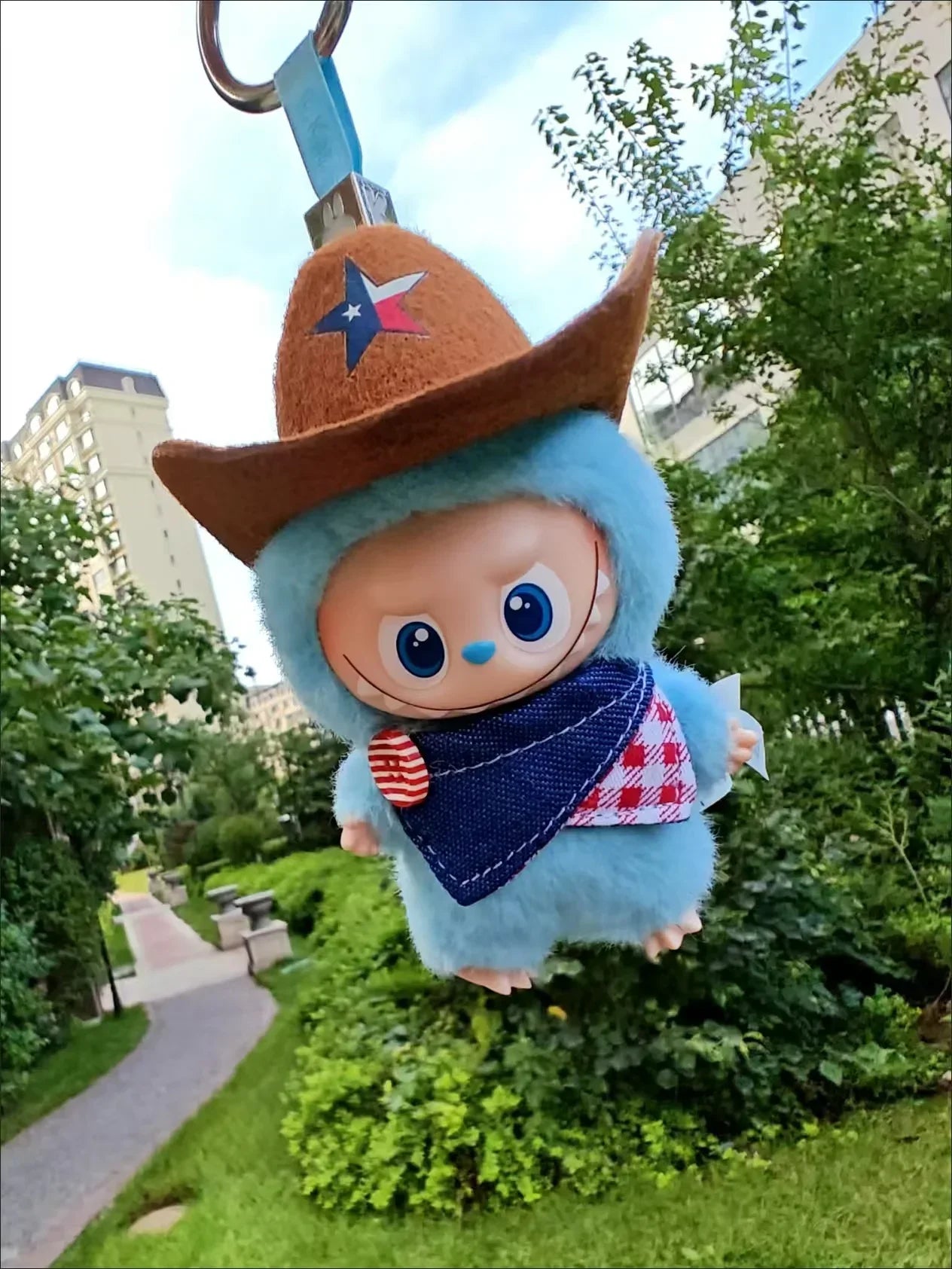 For 10 cm Labubu 4.0 Doll Clothes Cowboy Hat Scarf Cute Soft Doll Clothes Bow Scarf Decoration Christmas Gifts