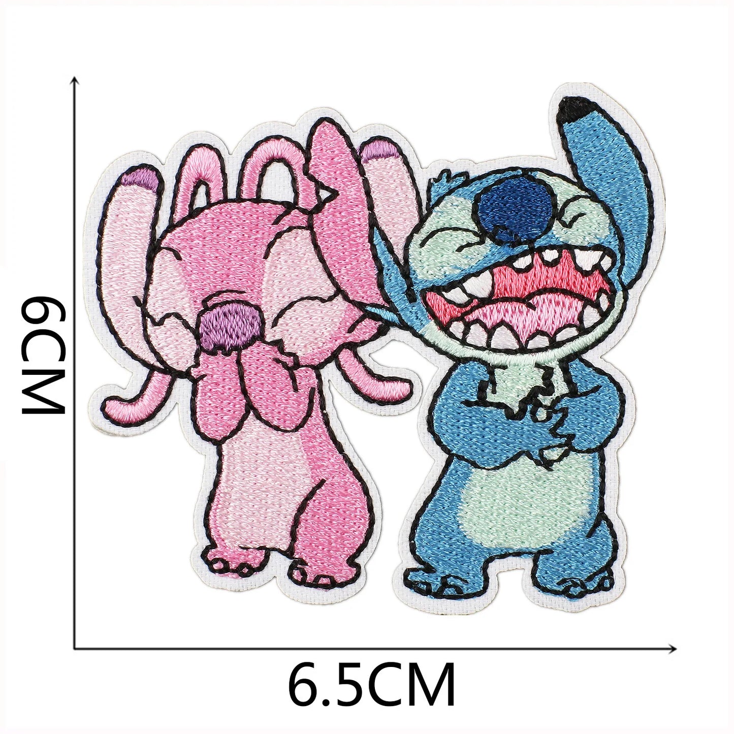 Cartoon Cute Anime Stitch Iron on Patches for Clothing T-shirt Bag Shose Stitch Patch Garment Stickers Embroidery Cloth Sticker