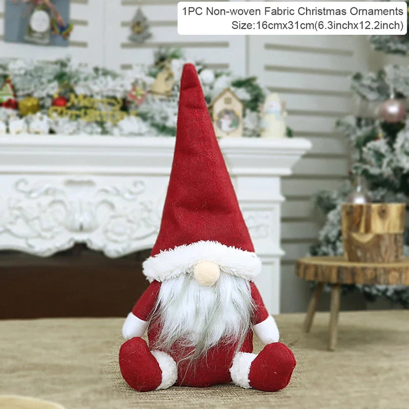 Faceless Christmas Decorations for Home, Christmas Tree Ornament, Merry Butter, New Year Gifts, 2024, 2025