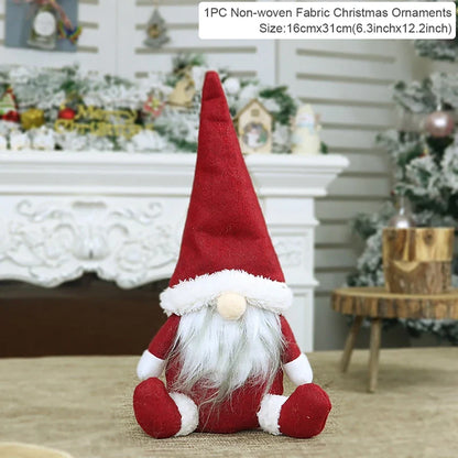 Faceless Christmas Decorations for Home, Christmas Tree Ornament, Merry Butter, New Year Gifts, 2024, 2025