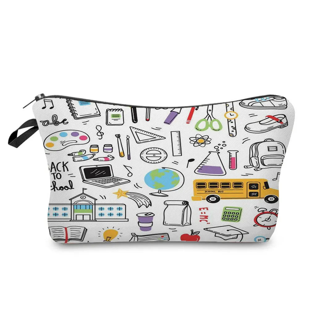 Sacs de rangement portables pour étudiant en sciences naturelles, poudres pour crayons, école, école, école, école, école, école, cadeaux du Nouvel An, mini sac de lavage