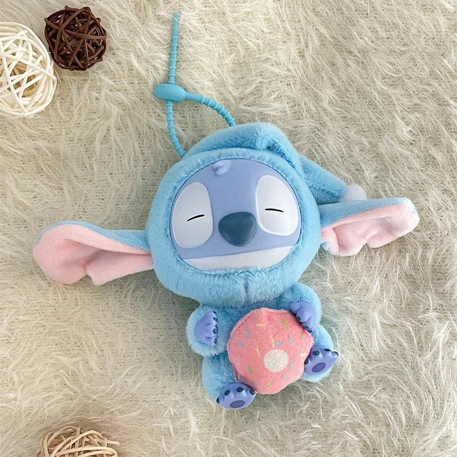 Stitch Eat Something Before Sleep Doll Pendant Stitch Lilo&stitch Keychain Keyring Series Backpack Pendant  Accessories Toy Gift