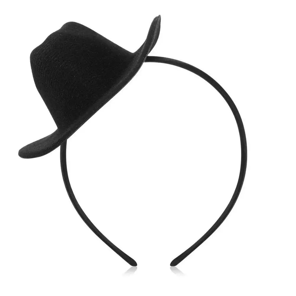 Coiffure Cowboy chapeau bandeau cheveux accessoires chapeaux Cowgirl chapeau cheveux cerceau outils de coiffure fête couvre-chef Festival bandeau