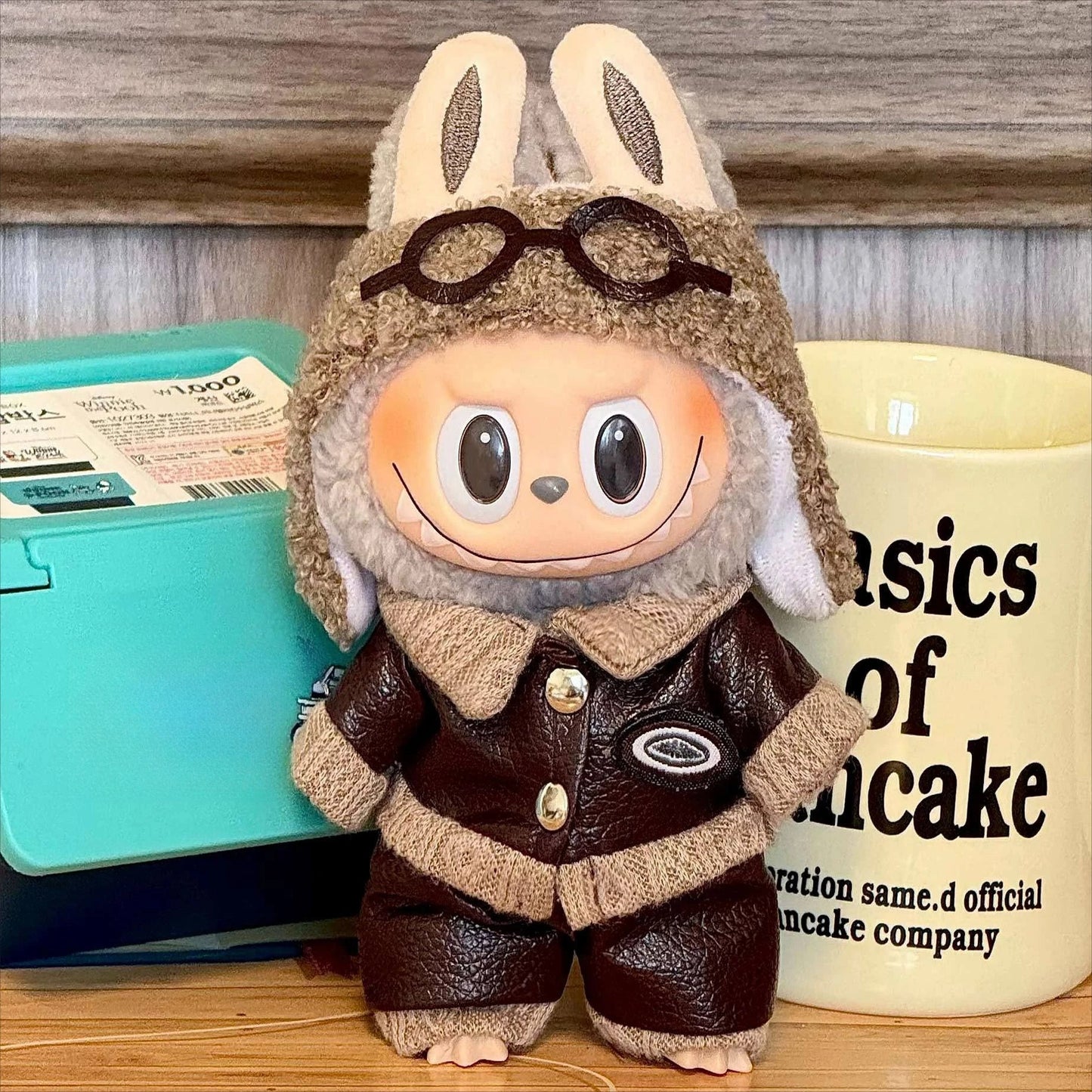 Cute Cowboy Clothes for Labubu Fashion Overalls Set Clothing Hats for Labubu V1 V2 V3 Cartoon Clothes Outfit Dolls Accessories