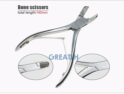 Ciseaux orthopédiques coupe-os, ciseaux à os à articulations simples/doubles, Instruments de chirurgie orthopédique vétérinaire, 1 pièce pour animaux de compagnie