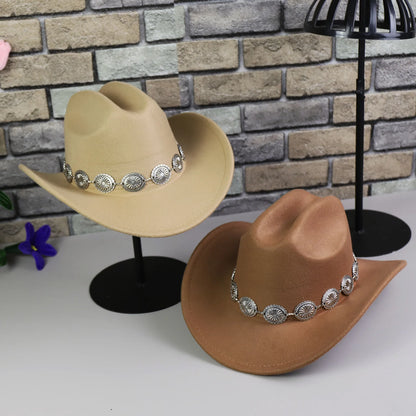 Chapeau de Cowboy occidental pour femmes, 1 pièce, accessoires Photo, chapeaux de Jazz, robe de soirée, Sombrero Hombre