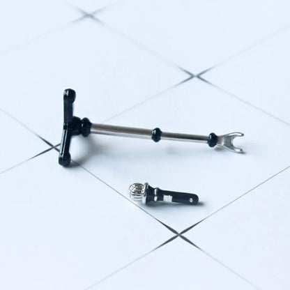 1 piece of creative simulation miniature short microphone, dollhouse accessory, miniature model toy