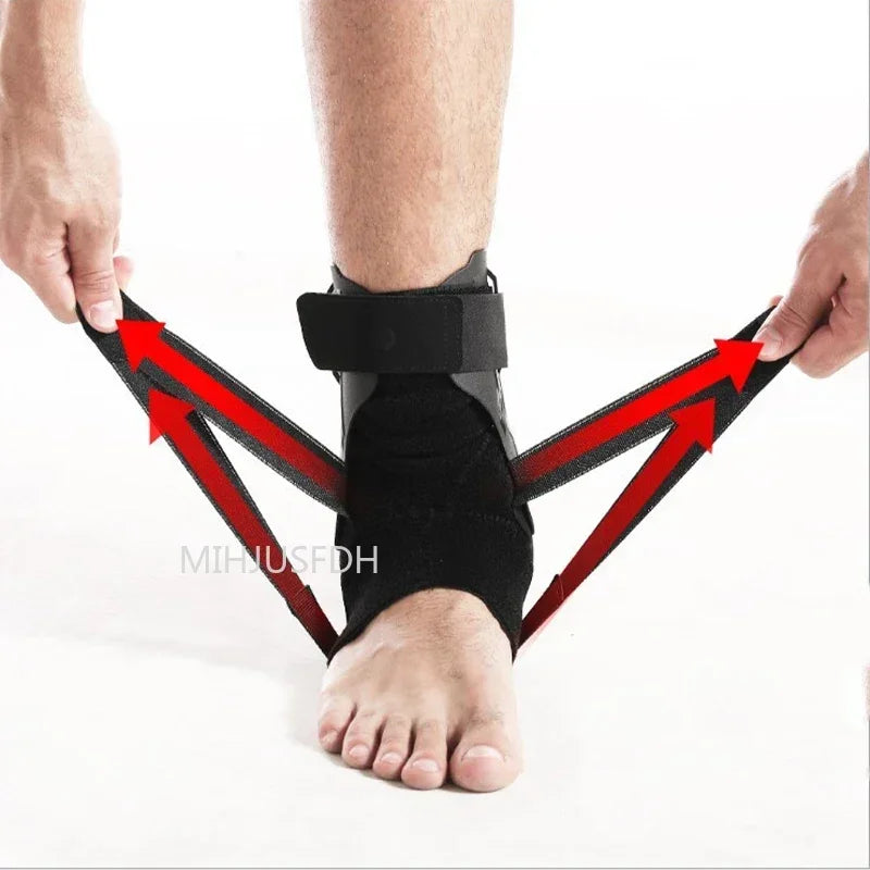 Attelle de cheville pour entorse, Support de cheville avec stabilisateurs latéraux pour hommes et femmes, attelle de cheville, stabilisateur de récupération, tendinite