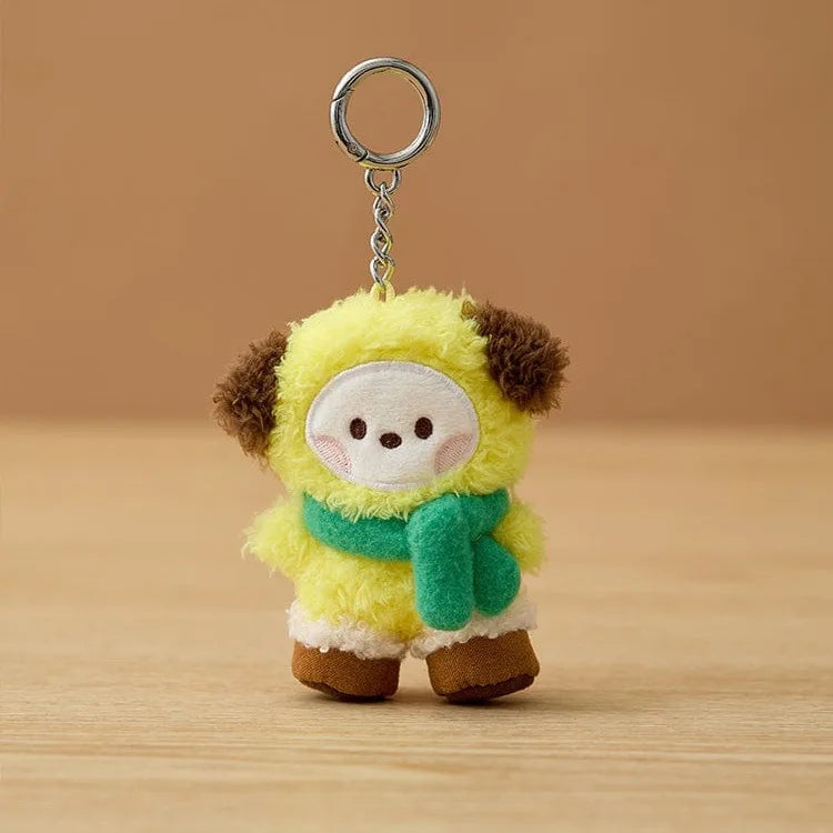 New 10Cm Bt21Ed Baby Series Kawaii Anime Rj Cooky Plush Keychain Cute Cartoon Plush Pendant Doll Toy Bag Accessories Girl Gift