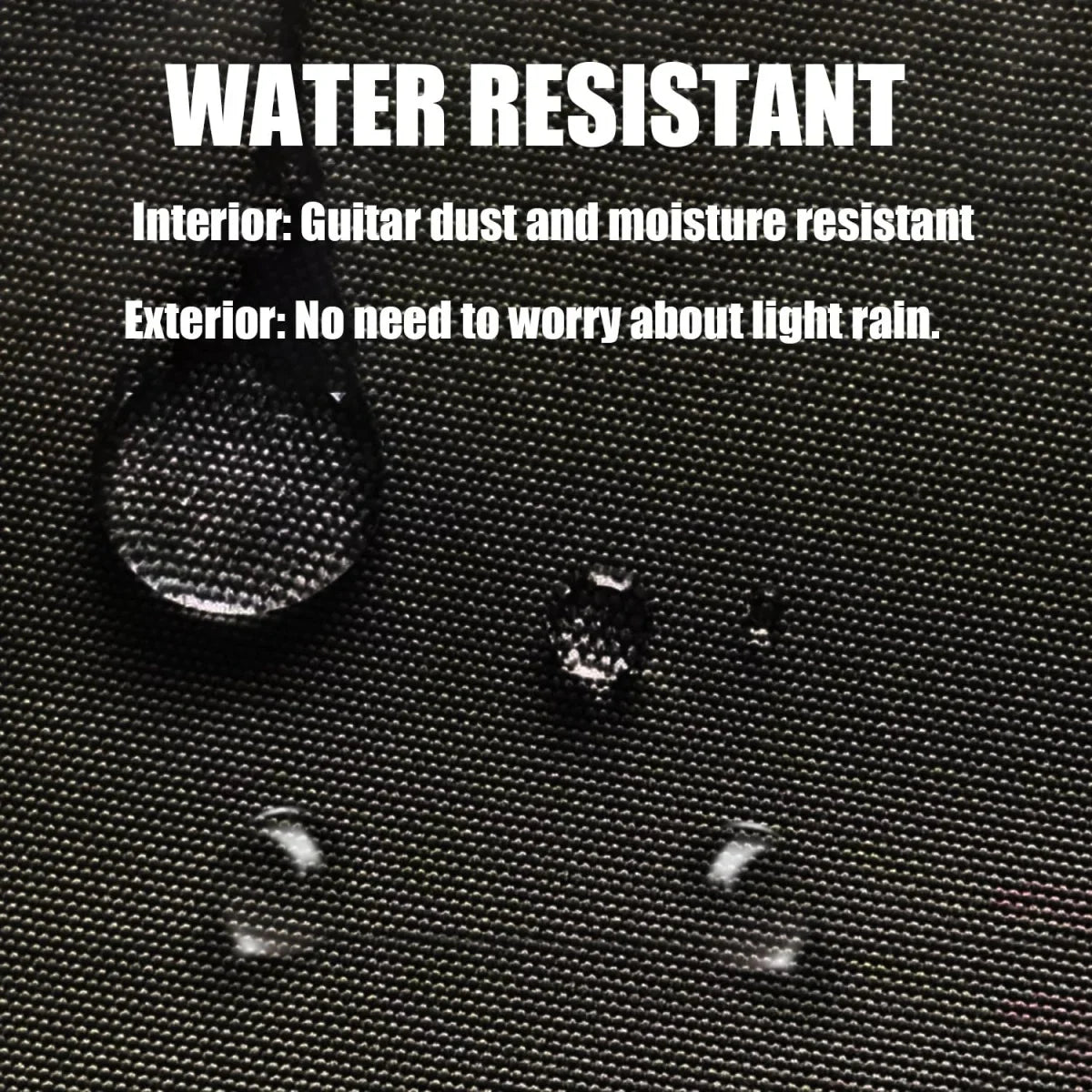 Miwayer – Housse de transport pour guitare électrique, étui noir/tissu Oxford imperméable/double bandoulière, sac de guitare/pour accessoires de guitare