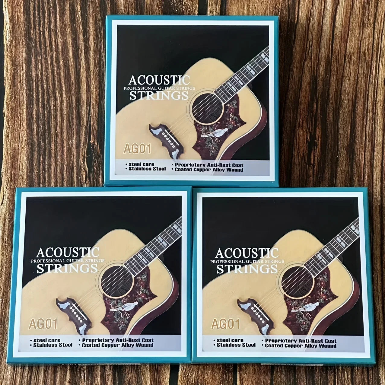 Cordes de guitare folk, un ensemble de 6 cordes de guitare acoustique, accessoires complets