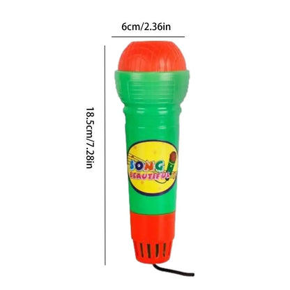 Voice Changing Microphone Toy Echo Microphone Toy Battery-Free Magic Karaoke Mic Toys Toddlers Voice Amplifying Pretend Toy