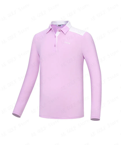 PGM Girls Golf T-shirts à manches longues Vêtements de golf pour enfants Tissu de sport confortable et doux pour la peau Vêtements pour enfants YF548