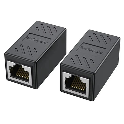 Kebidumei RJ45 Coupler Network Cable Extender 1000Mbps CAT5 CAT6 Ethernet Cable Extender Ethernet LAN Splitter Connector Adapter