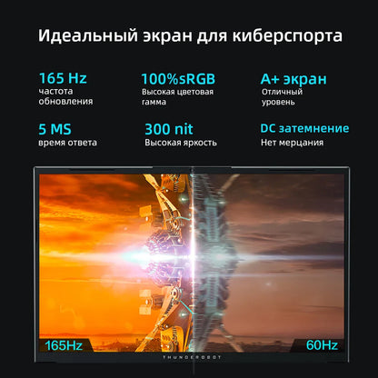 Thunderobot 911T Gaming Laptop i7-13620H RTX3050 15.6'' FHD 165Hz 100%sRGB 16G RAM 512G SSD Russian Keyboard