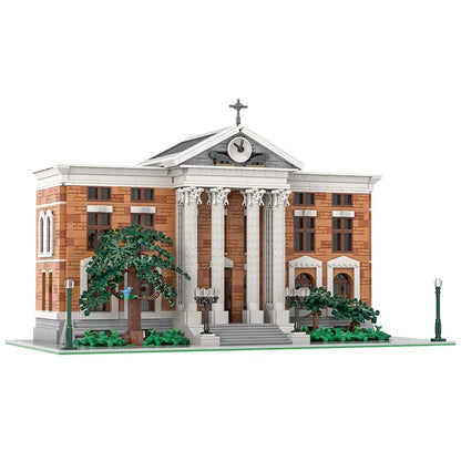 MOC Back to the Future modular Clock Tower Courthouse Mall model DIY creative ideas Children Toy birthday Gift christmas Blocks