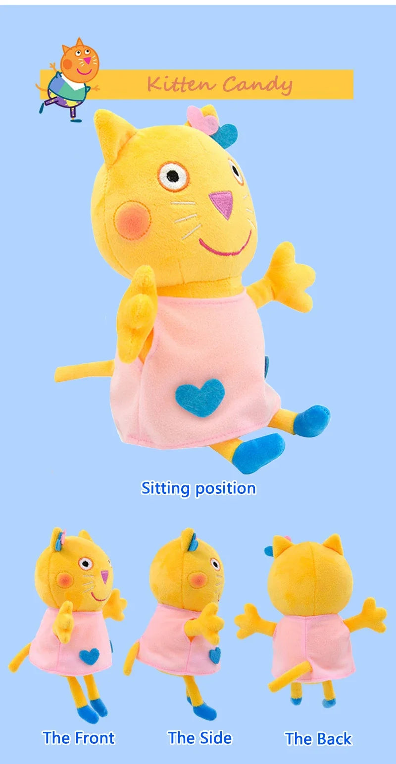 28Cm Peppa Pig Plush Toy Peppa Forever Friends Bigger Edmund Elephant Pedro Pony Suzy Sheep Zoe Zebra Room Kids Birthday Gift
