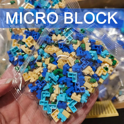 Ensemble de micro blocs de construction Architecture Global Village (6000 pièces), modèle d'architecture cadeau pour adultes et enfants
