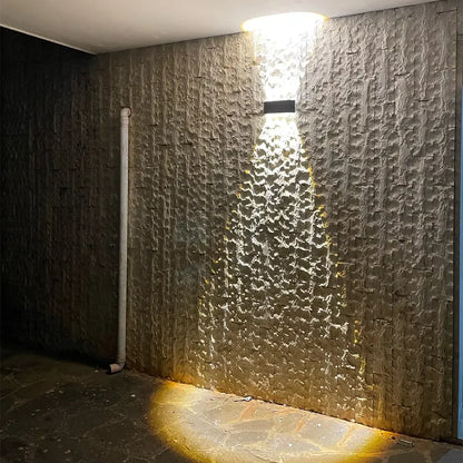 Mur LED lumière extérieure intérieure 2W 4W 6W 8W 10W AC85-265V haut vers le bas blanc noir lumière moderne pour maison jardin chambre couloir