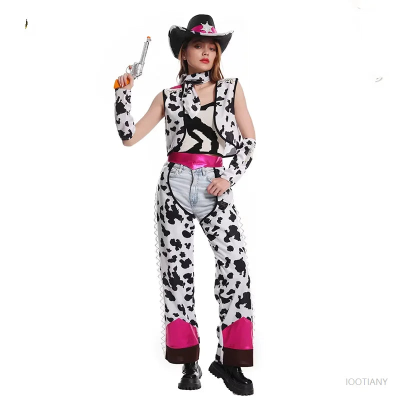 Robes de cowboy pour femmes, costumes de cowgirl de l'Ouest, déguisements adultes, tenues de fête de carnaval, de mascarade et de cosplay