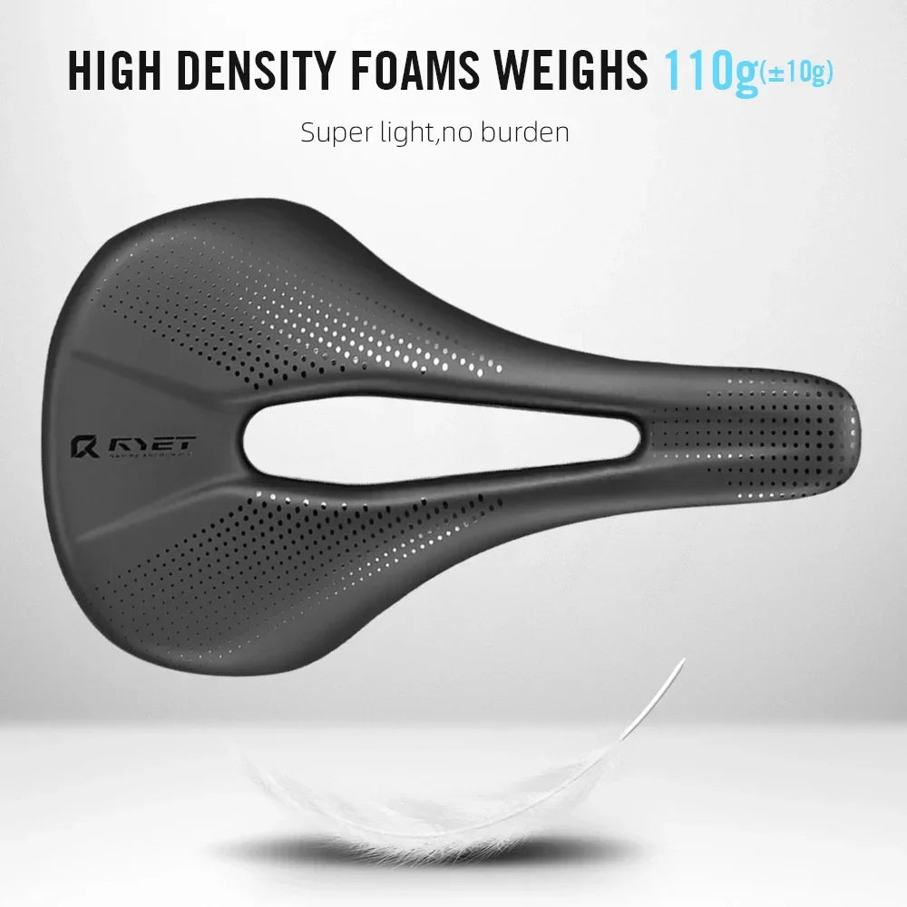 RYET vélo selle en carbone 3D selle imprimée 140mm 7x9mm Rail rond super léger route vtt course vélo siège selles coussin pièces
