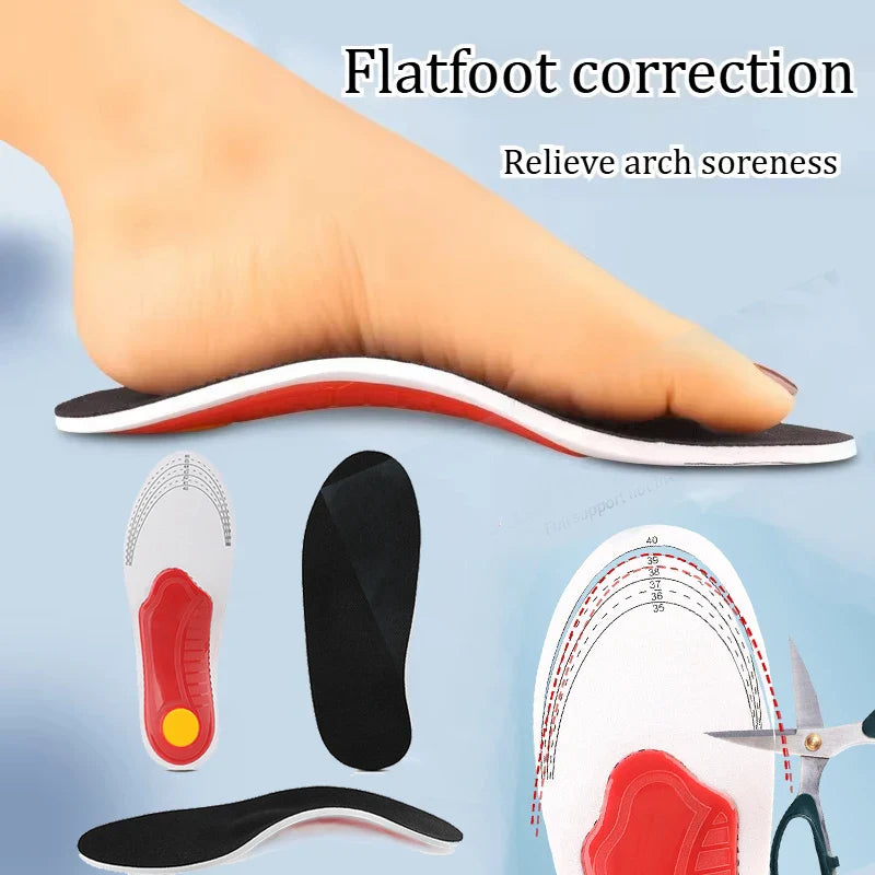 Semelle intérieure orthopédique Support de voûte plantaire semelles orthopédiques pour pieds plats pour soulager la pression du mouvement de l'air coussin d'amortissement semelle intérieure rembourrée