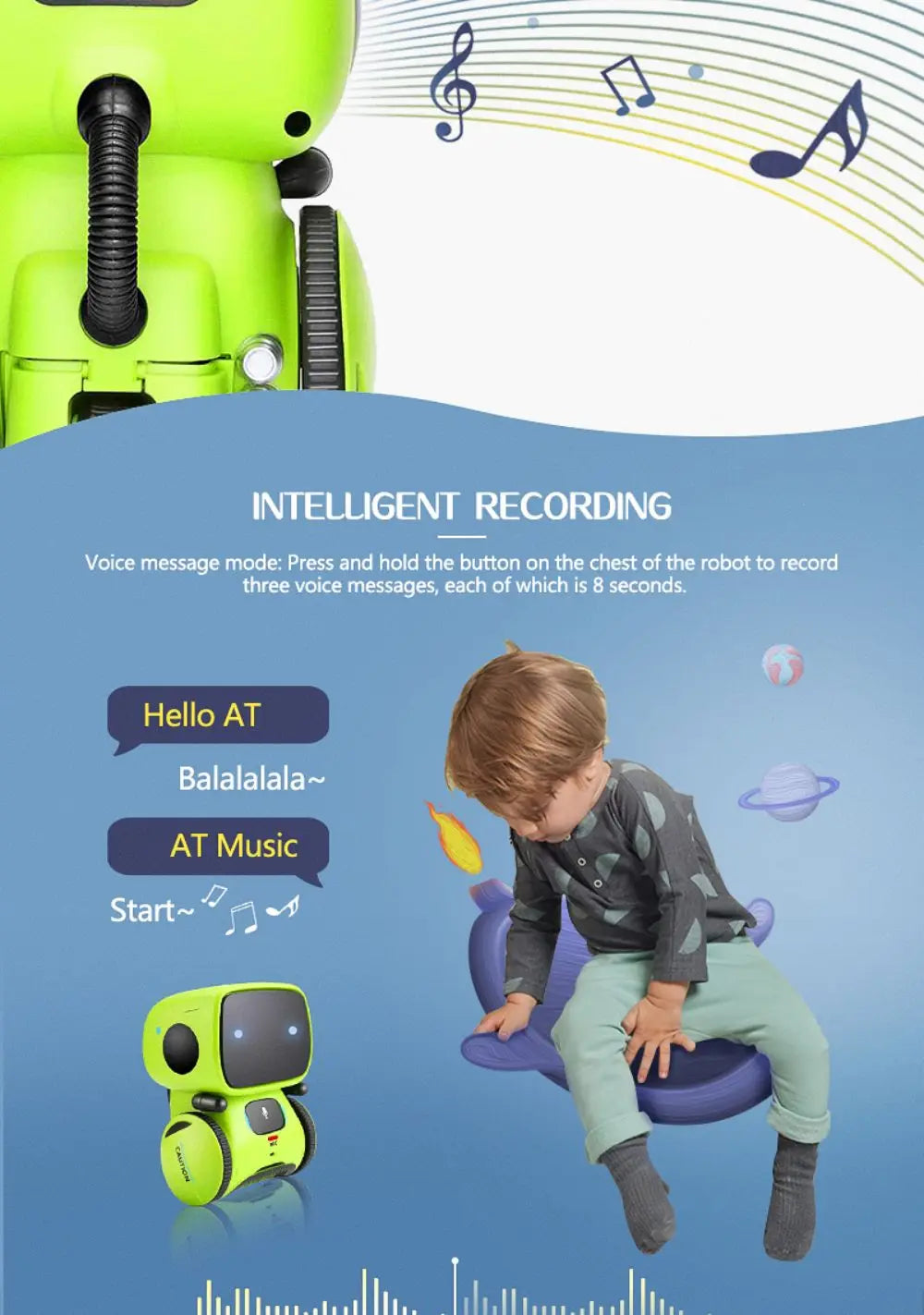Robot Emo Robots intelligents Version russe, anglaise et espagnole jouets à commande vocale et tactile interactif éducatif pour enfants G