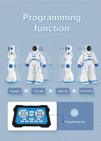 Jouet robot intelligent à détection de gestes et tactile : robot spatial télécommandé programmable