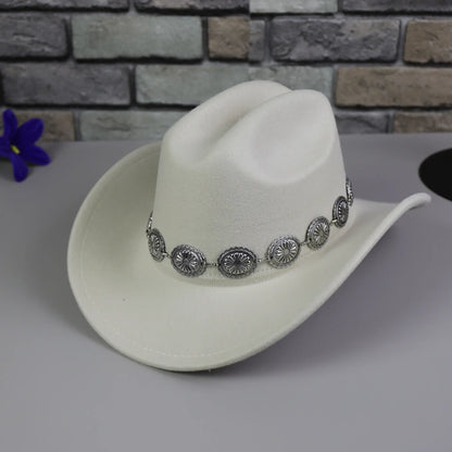 Chapeau de Cowboy occidental pour femmes, 1 pièce, accessoires Photo, chapeaux de Jazz, robe de soirée, Sombrero Hombre
