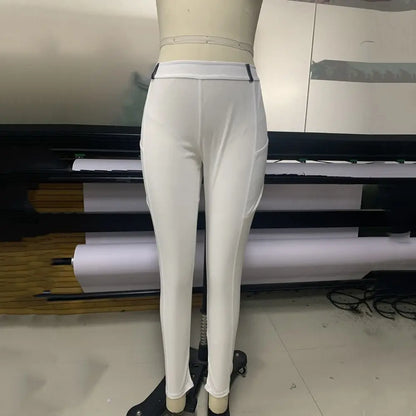 Clothes Anti-pilling Equestrian Pants Slim Elastic Horse Racing Trousers Skinny with Phone Pocket Equestrian Breeches Camping