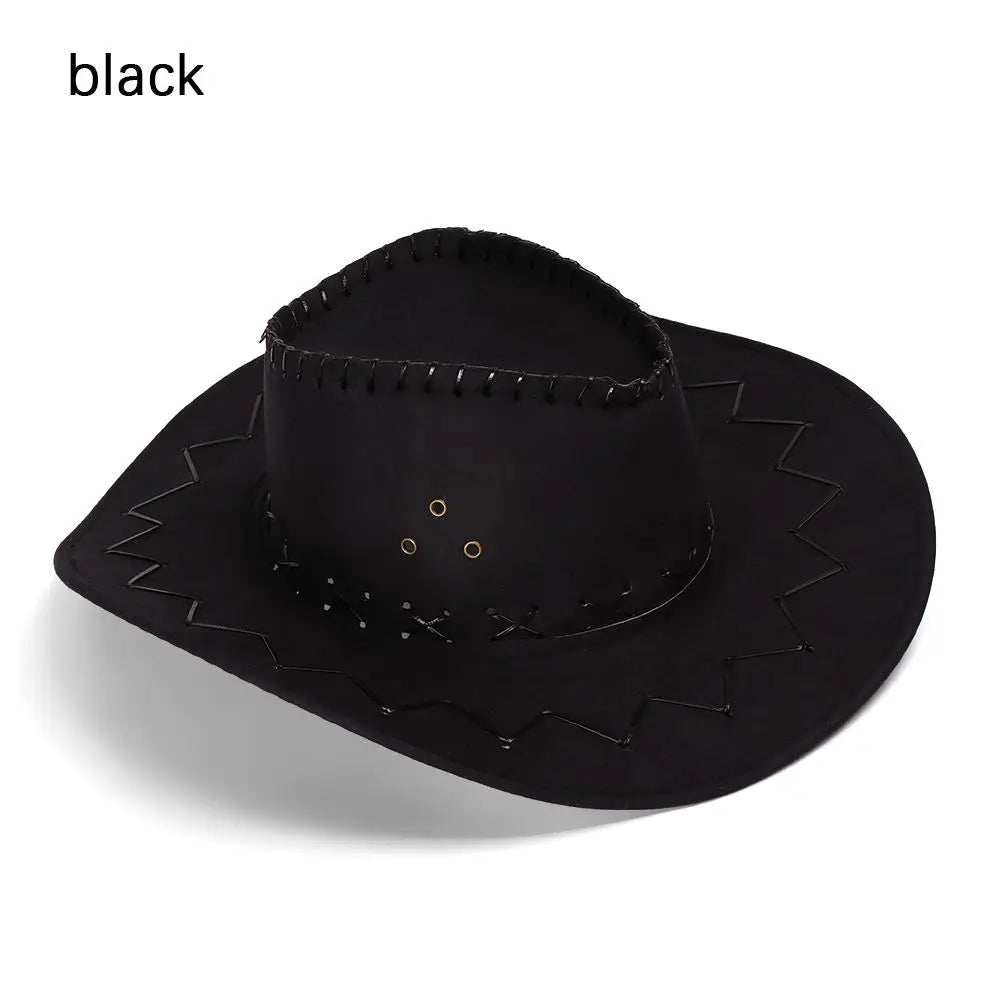 New Men Lady Fashion Cowboy Hat Unisex Cap Polyester West Fancy Dress