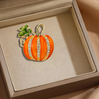Halloween Pumpkin Brooch for Women All-season Universal Oil Dripping Badge Clothes Bag Scarf Accessories Brooch