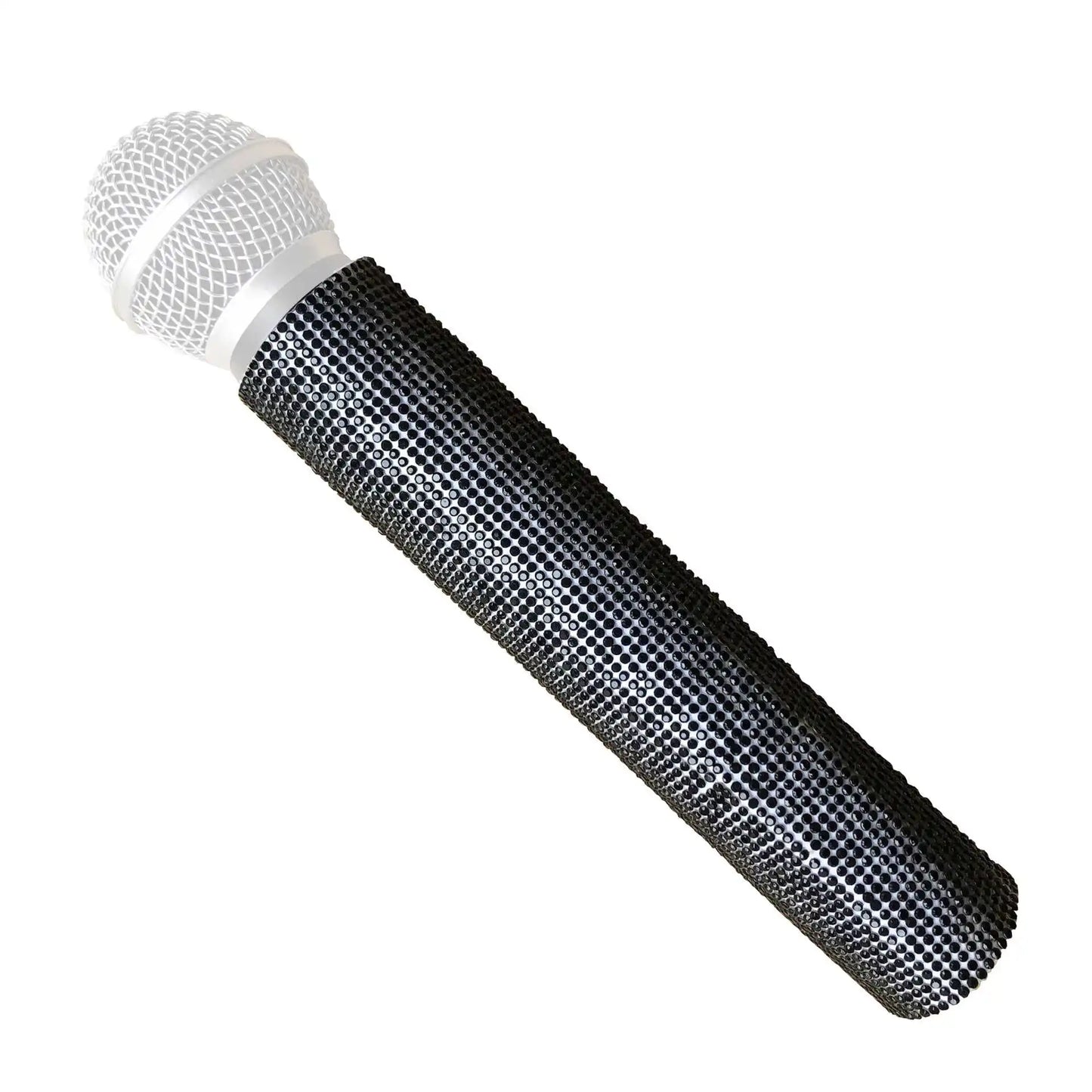 Housse de microphone en strass scintillants, manchon décoratif pour micro sans fil, doré, argent, rouge, pour discothèque, scène, fête, émission de télévision