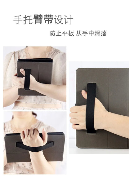 Case For TCL NXTPAPER 14 Case 9491G 14.3" Tablet PC Magnetic Cover with Hand Strap PU Leather Flip Book Funda